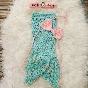 🎃Halloween costume newborn crochet mermaid one or a kind